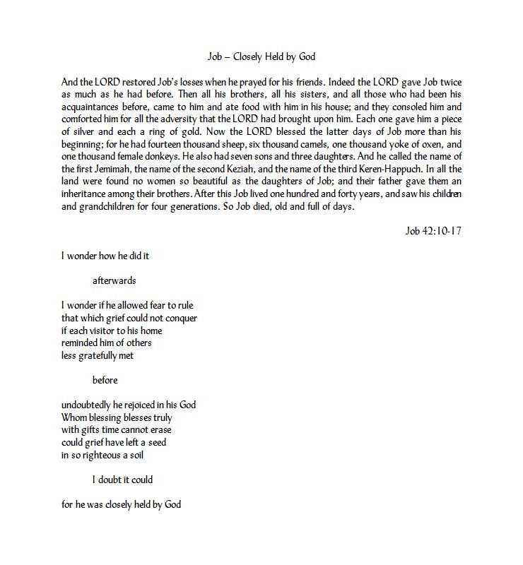 (005) Closely Held by God